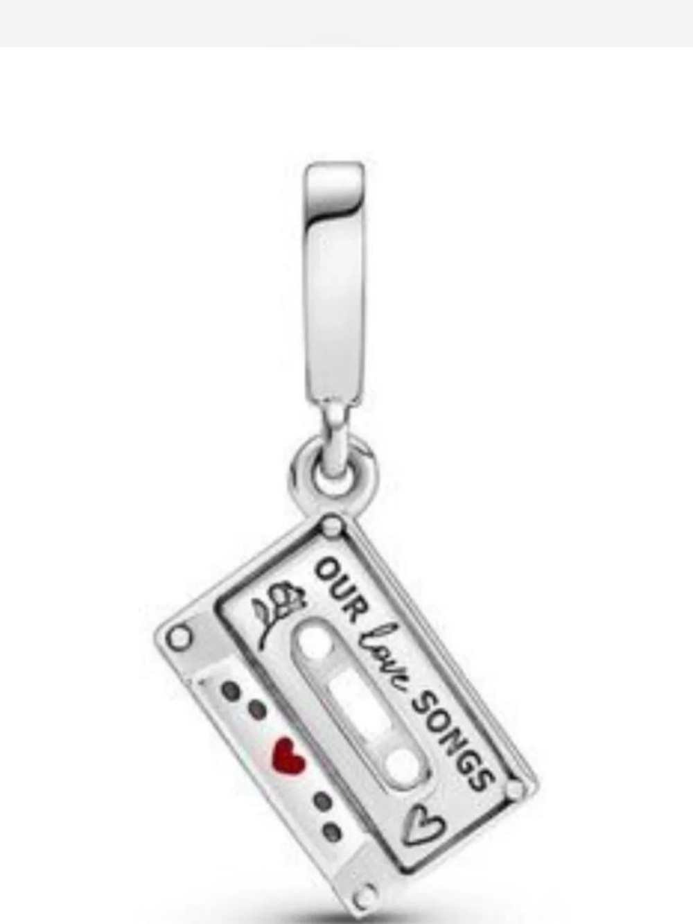 Pandora Authentic Silver Mix Tape Bracelet Charm